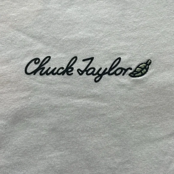 White Men's Chuck Taylor T-Shirt. Pocket Logo /Printed Back - Picture 3 of 7